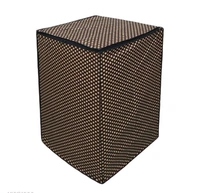 DREAM CURE Portable Washing Machine Brown Color Printed PVC Cover,Top Load Waher Dryer Cover Water Proof , Full Automatic /Wheel Washing Machine Cover For 6 Kg Cover - Brown